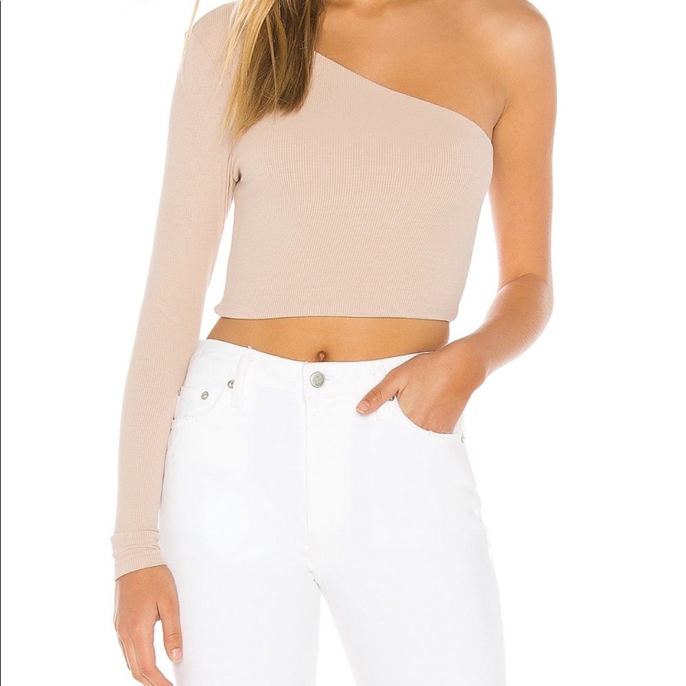 Revolve super down one shoulder top